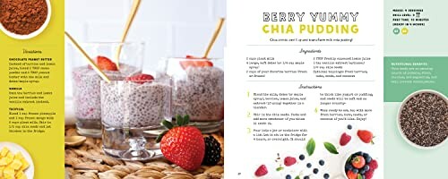 Berry Yummy Chia Pudding recipe with ingredients and instructions.