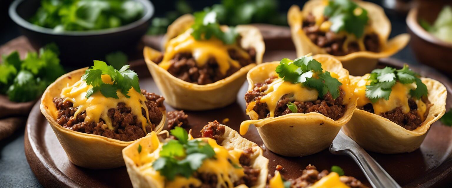 Baked taco cups